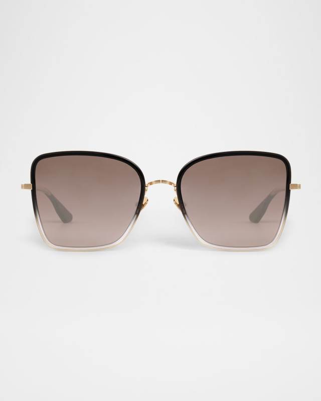 Jolene Acetate & Titanium Butterfly Sunglasses